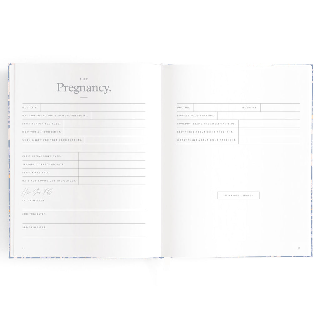 Fox & Fallow Baby Book - Forest Friends Cornflower