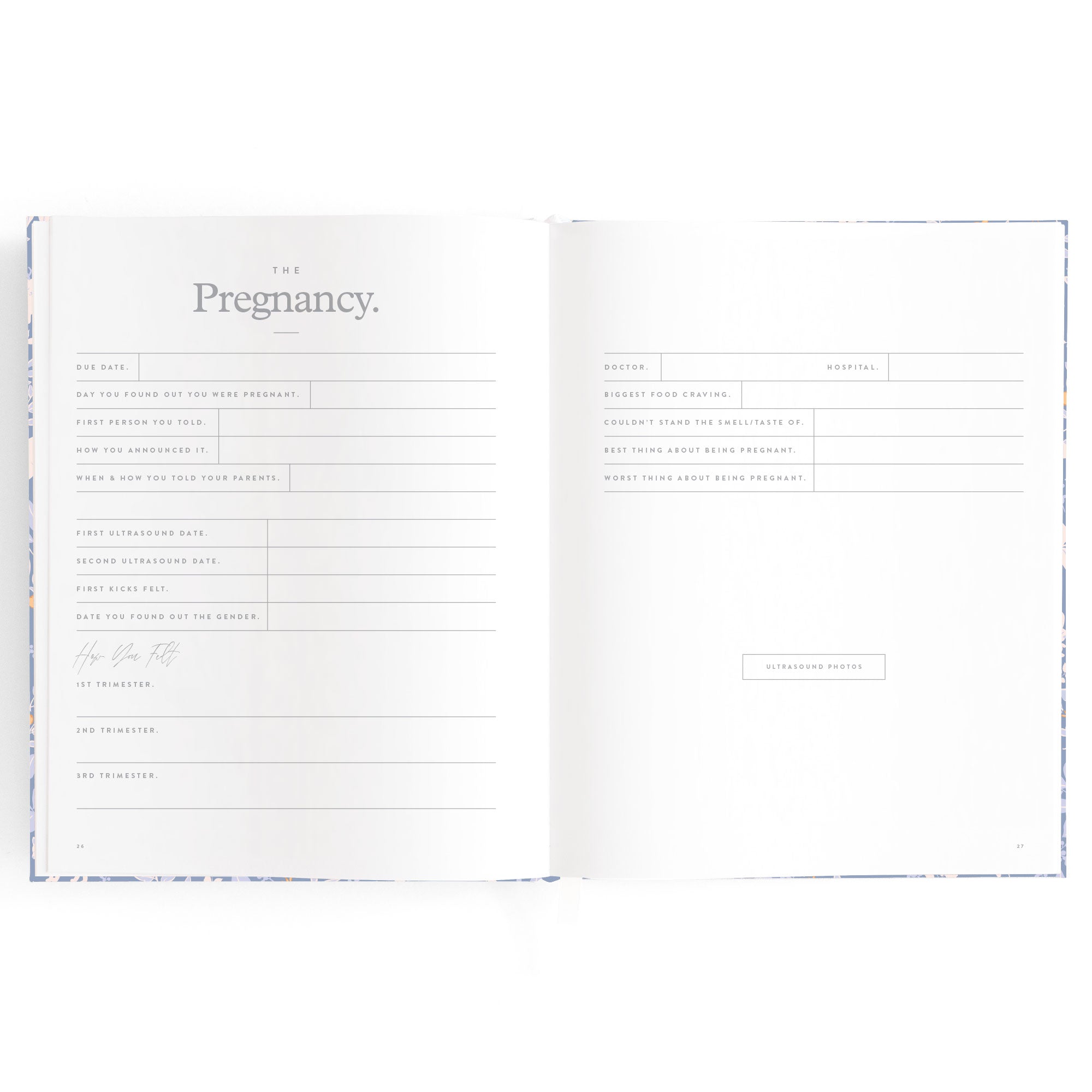 Fox & Fallow Baby Book - Forest Friends Cornflower