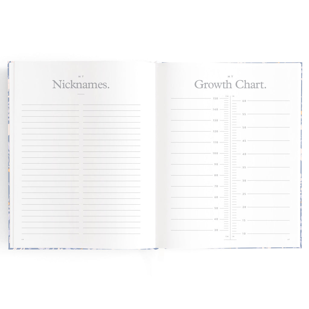 Fox & Fallow Baby Book - Forest Friends Cornflower
