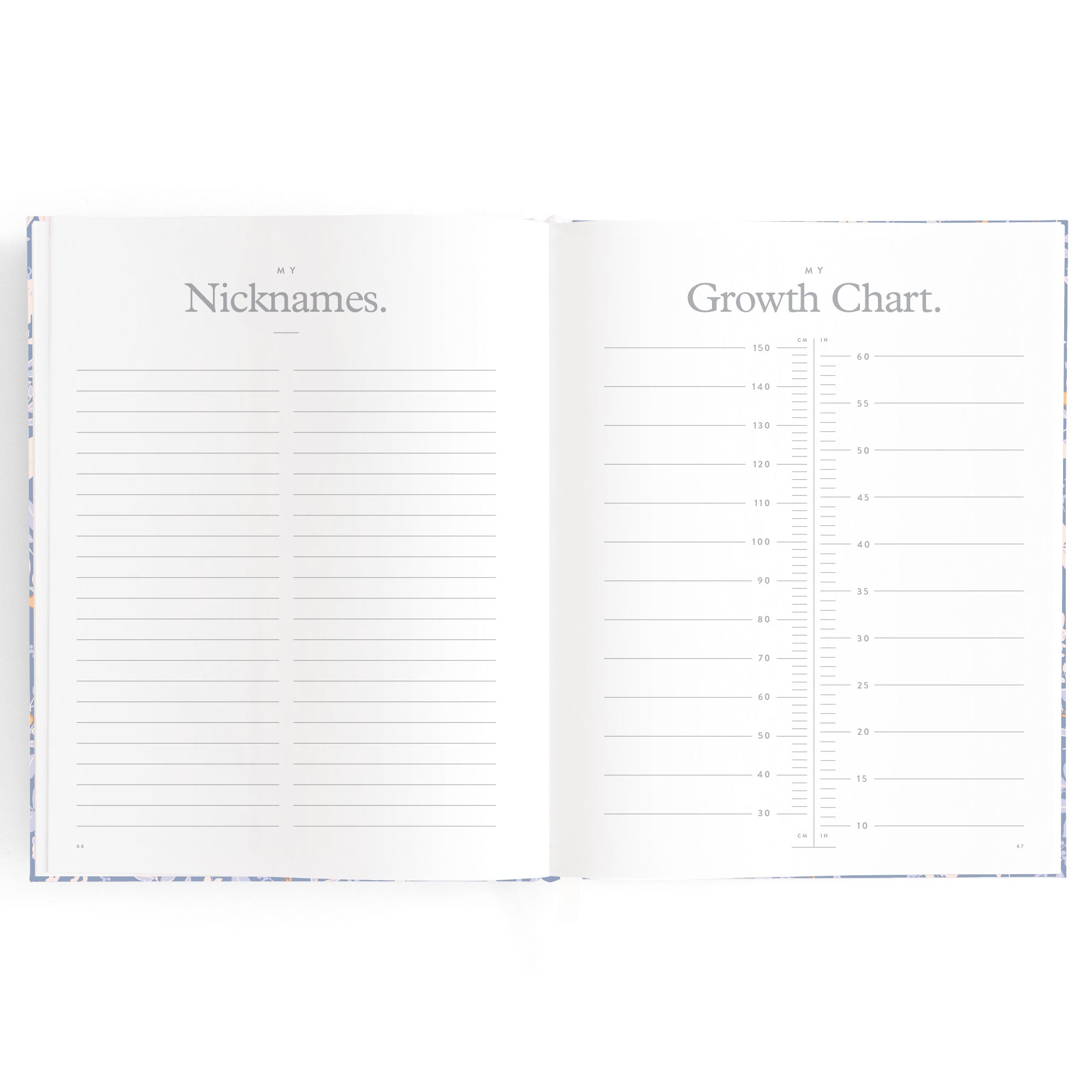 Fox & Fallow Baby Book - Forest Friends Cornflower