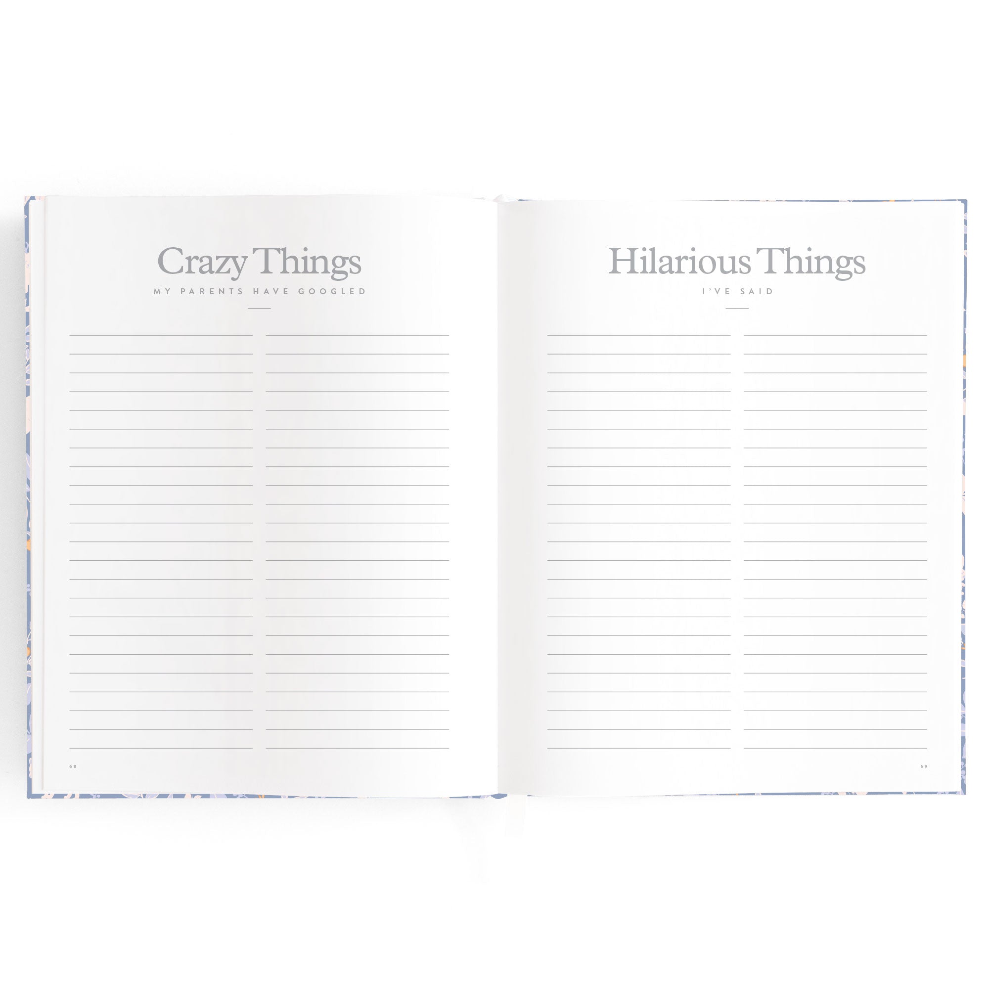 Fox & Fallow Baby Book - Forest Friends Cornflower