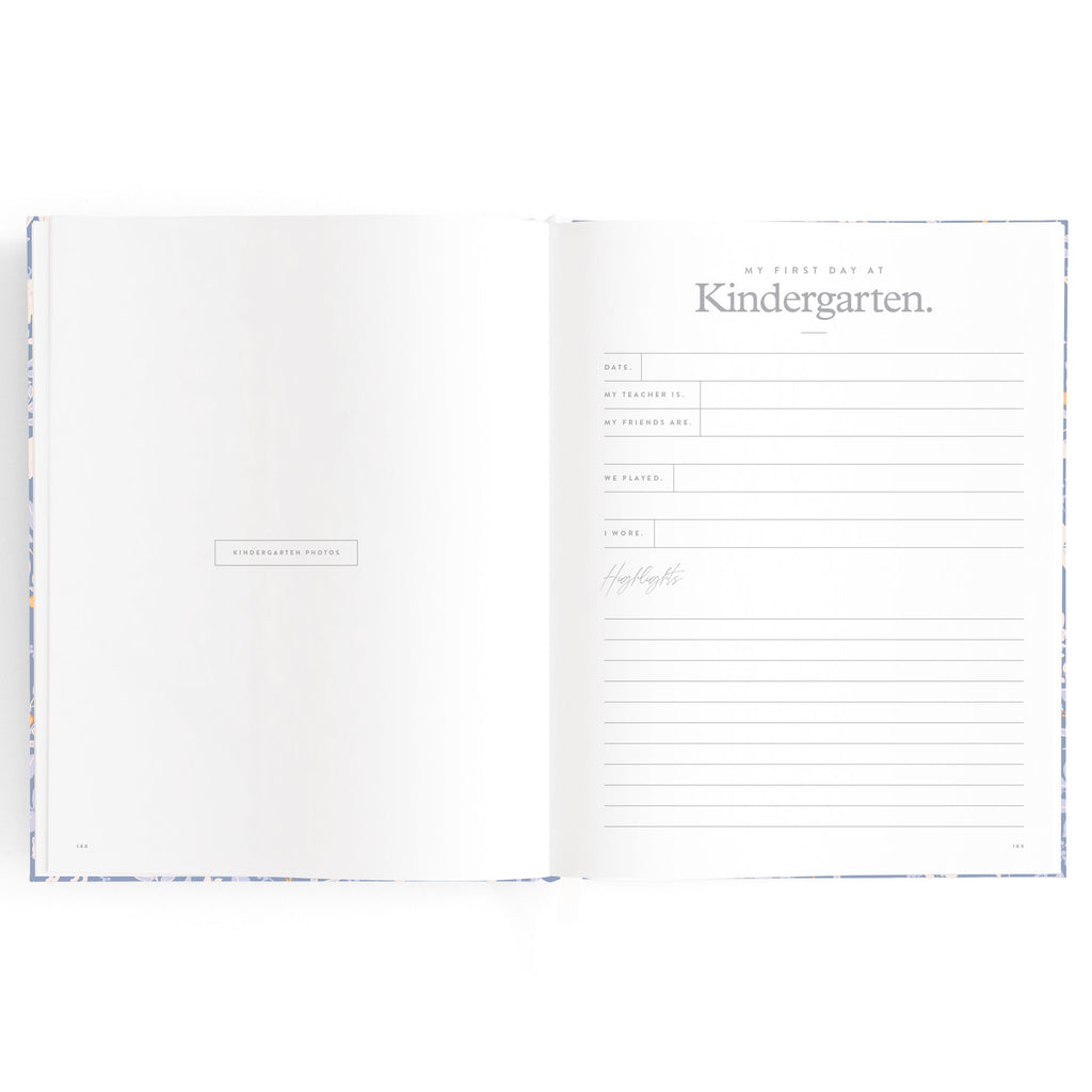 Fox & Fallow Baby Book - Forest Friends Cornflower