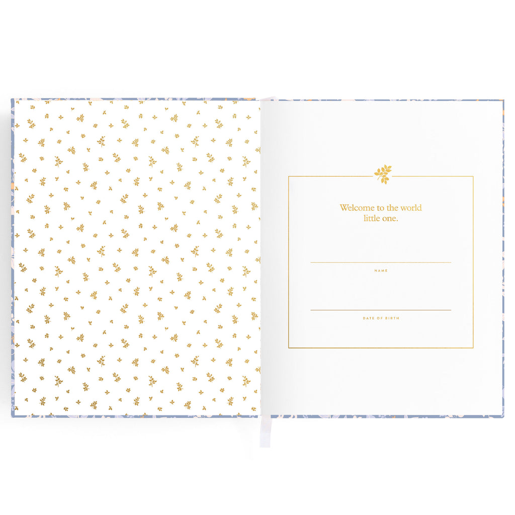 Fox & Fallow Baby Book - Forest Friends Cornflower