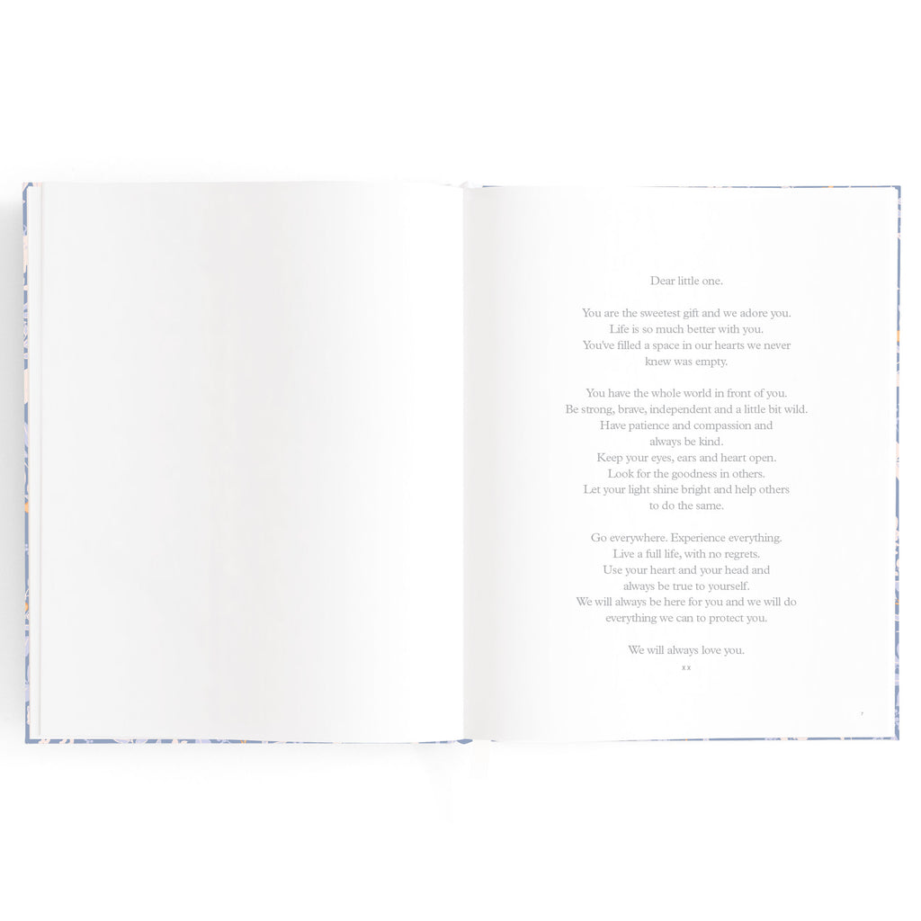 Fox & Fallow Baby Book - Forest Friends Cornflower