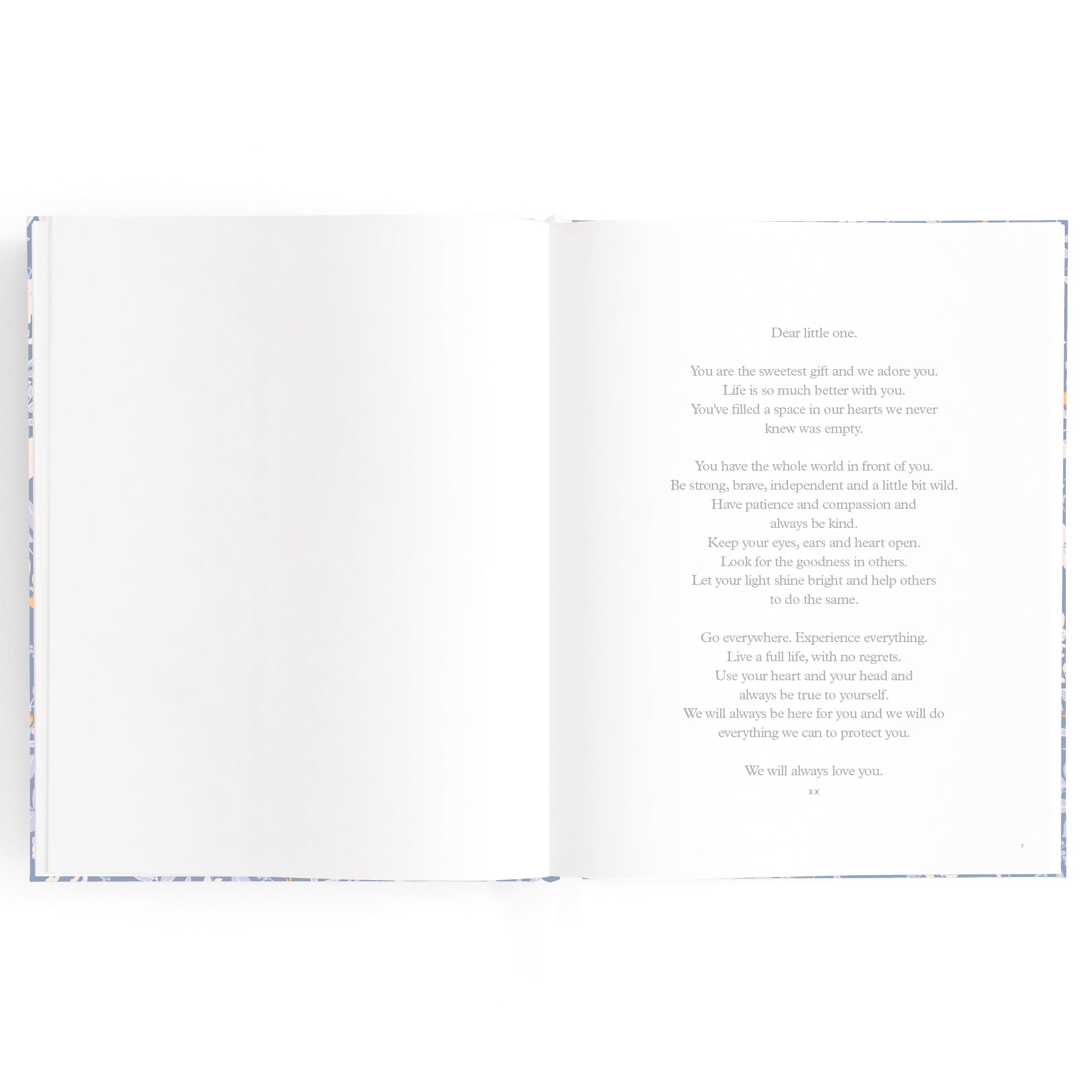 Fox & Fallow Baby Book - Forest Friends Cornflower