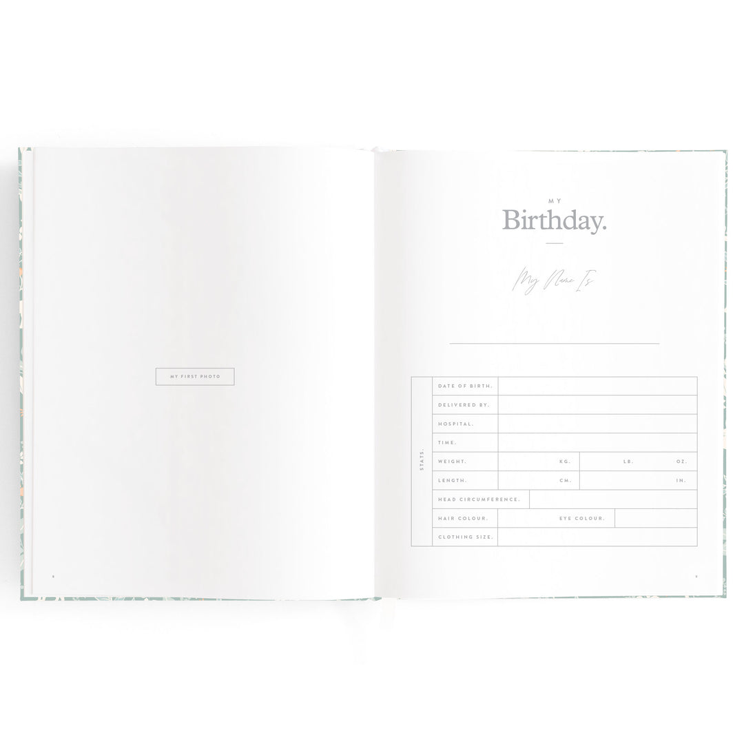 Fox & Fallow Baby Book - Forest Friends Sage