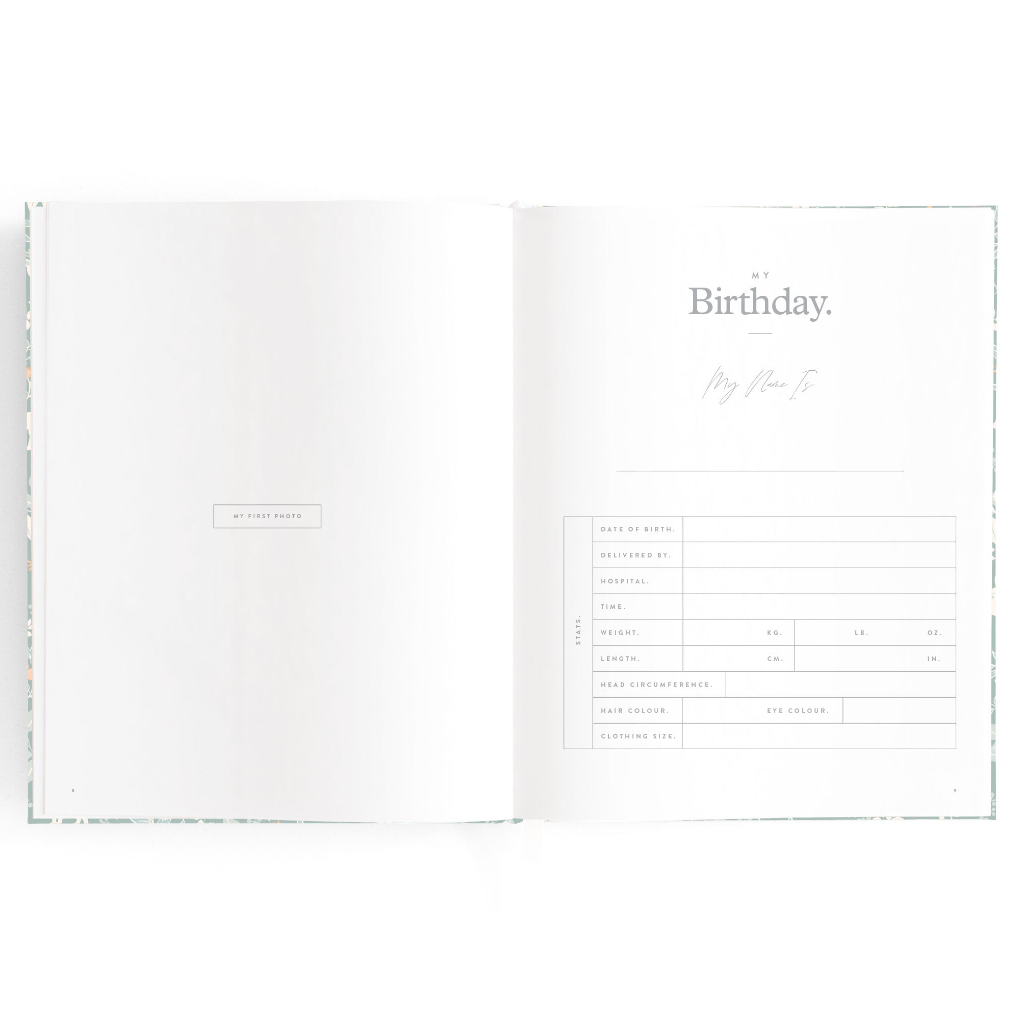 Fox & Fallow Baby Book - Forest Friends Sage
