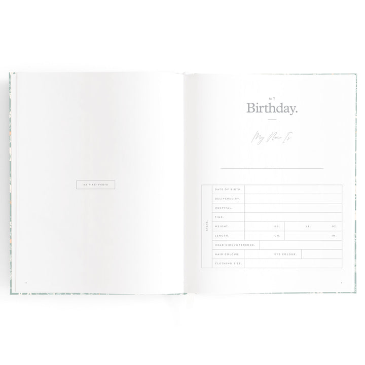 Fox & Fallow Baby Book - Forest Friends Sage