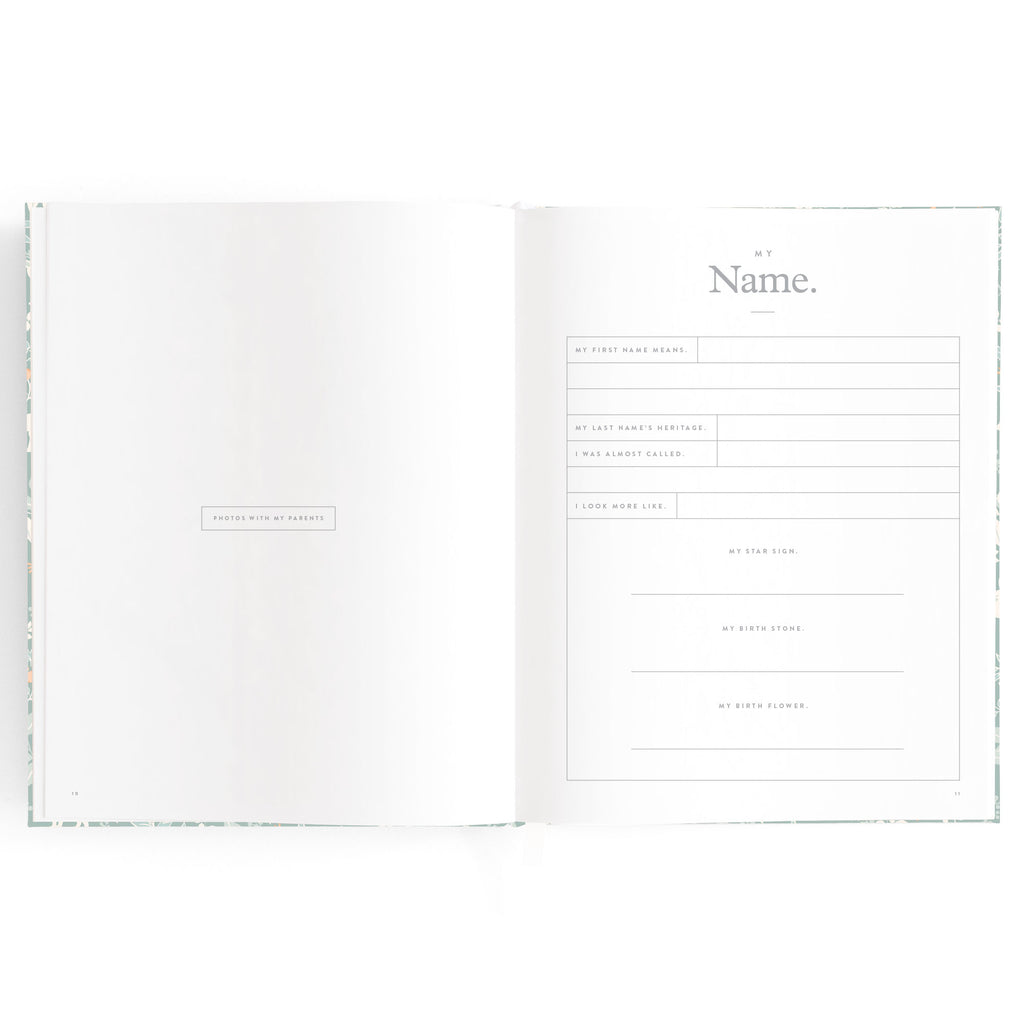 Fox & Fallow Baby Book - Forest Friends Sage