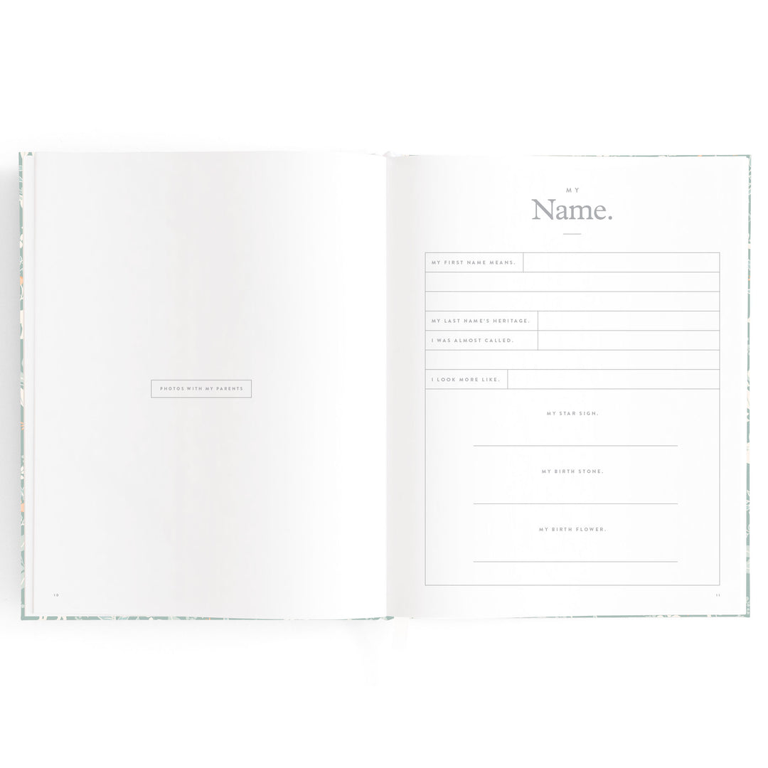 Fox & Fallow Baby Book - Forest Friends Sage