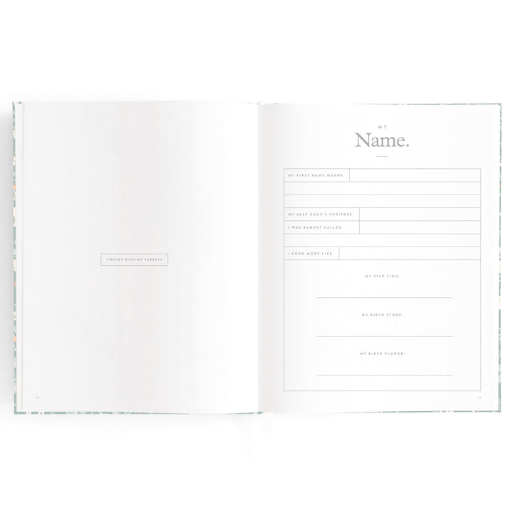 Fox & Fallow Baby Book - Forest Friends Sage