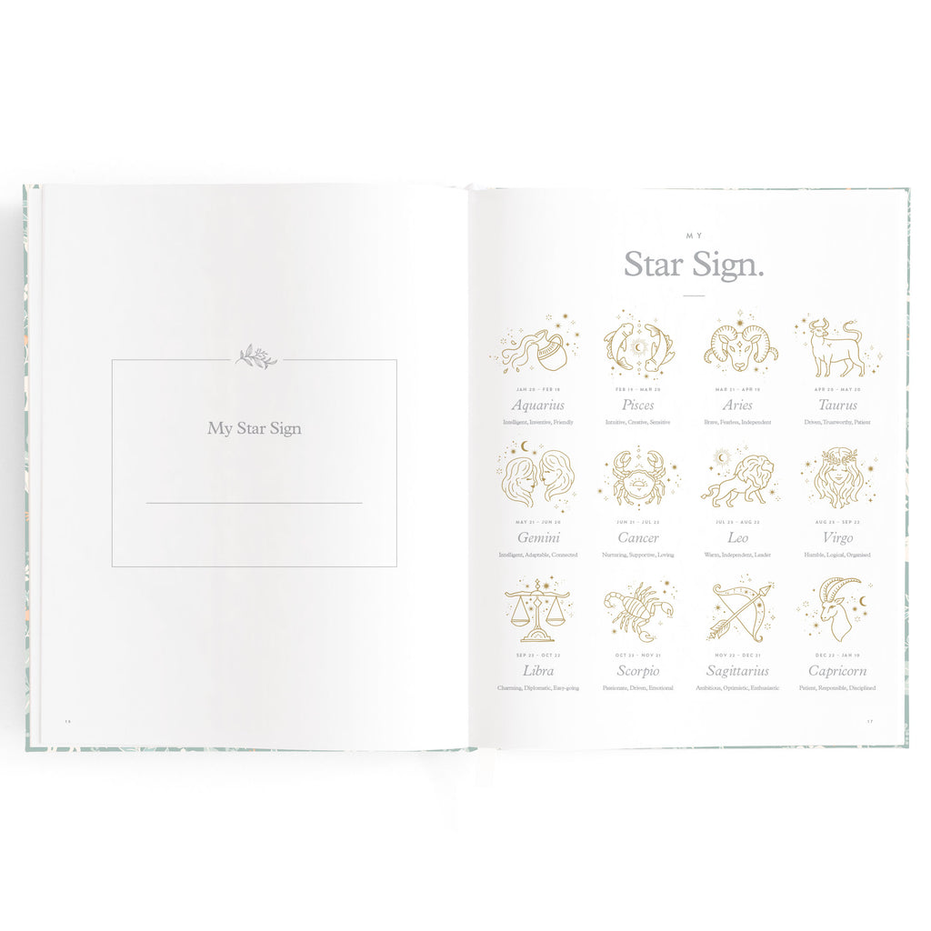 Fox & Fallow Baby Book - Forest Friends Sage