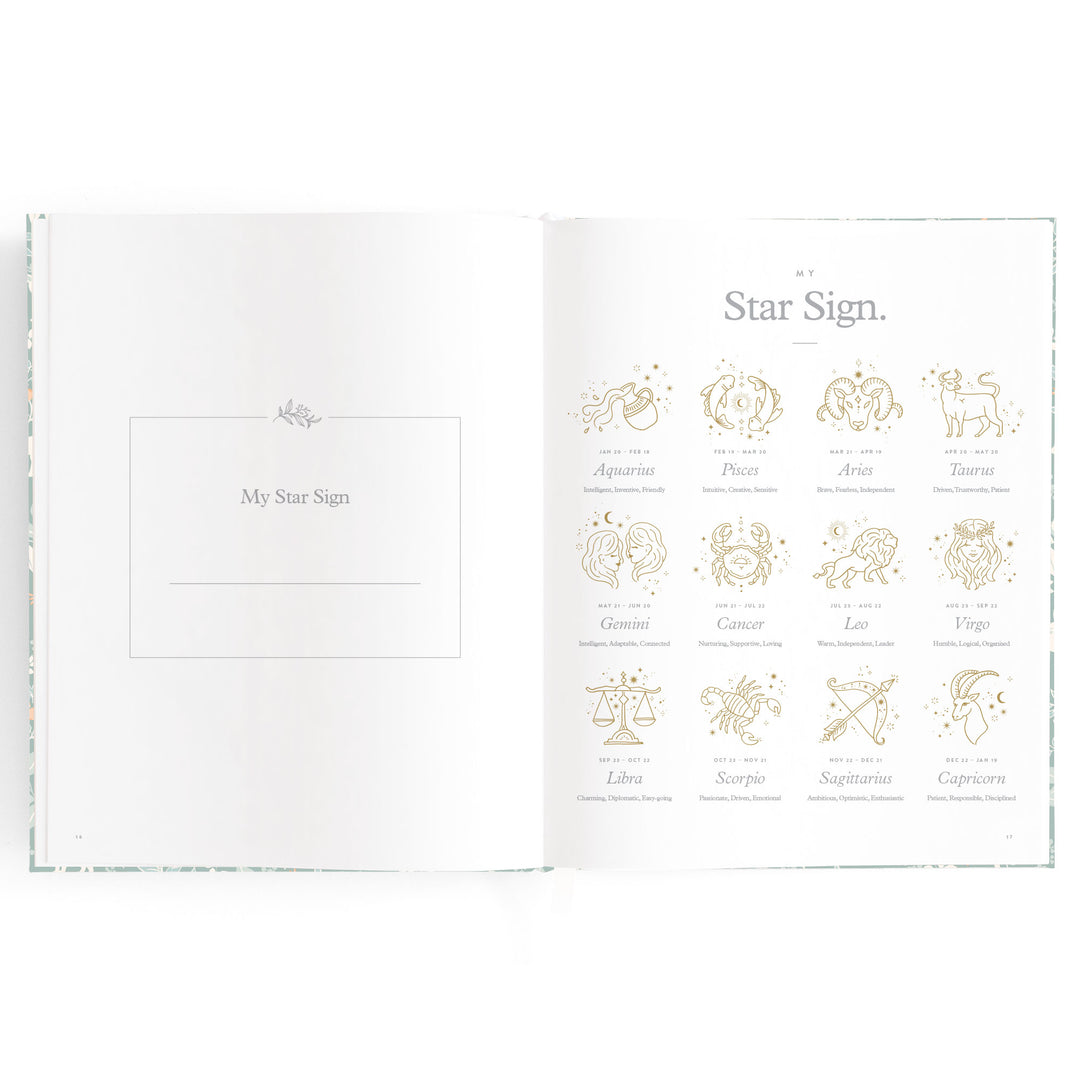Fox & Fallow Baby Book - Forest Friends Sage