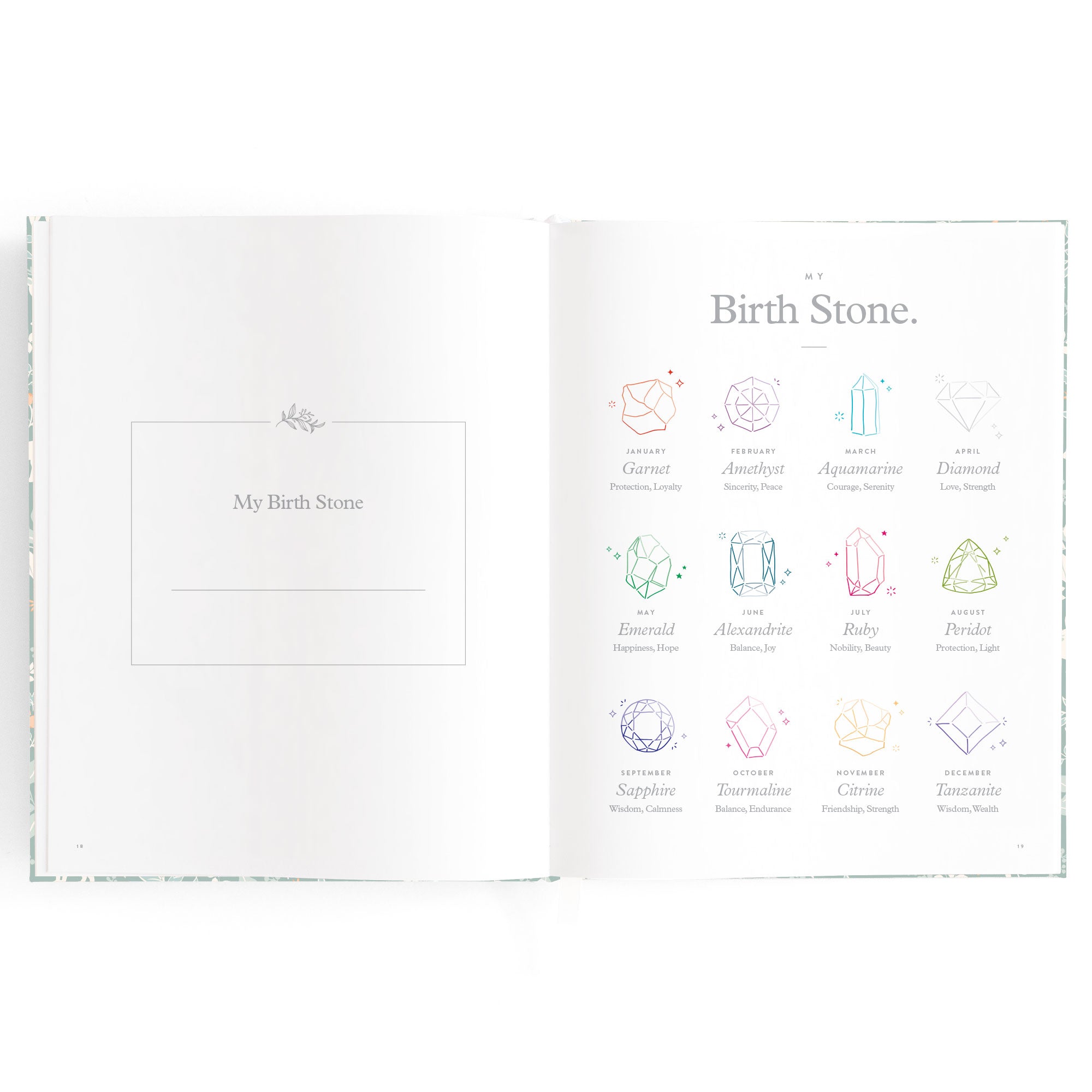 Fox & Fallow Baby Book - Forest Friends Sage