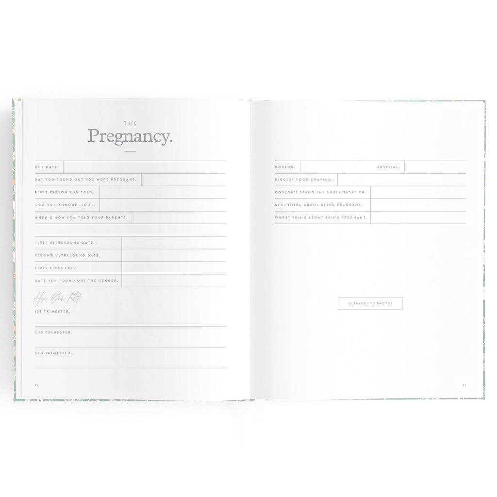 Fox & Fallow Baby Book - Forest Friends Sage