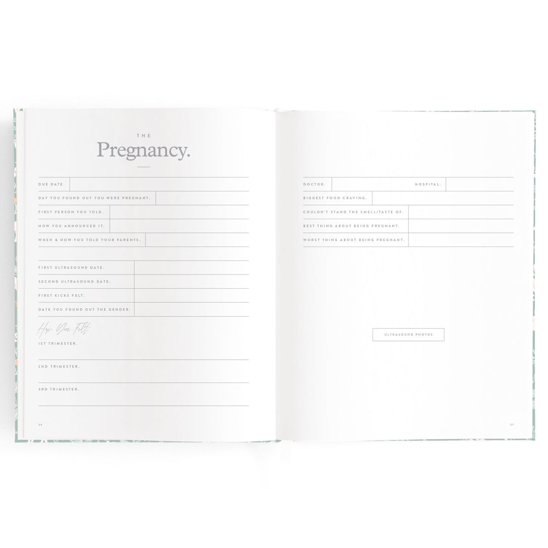 Fox & Fallow Baby Book - Forest Friends Sage