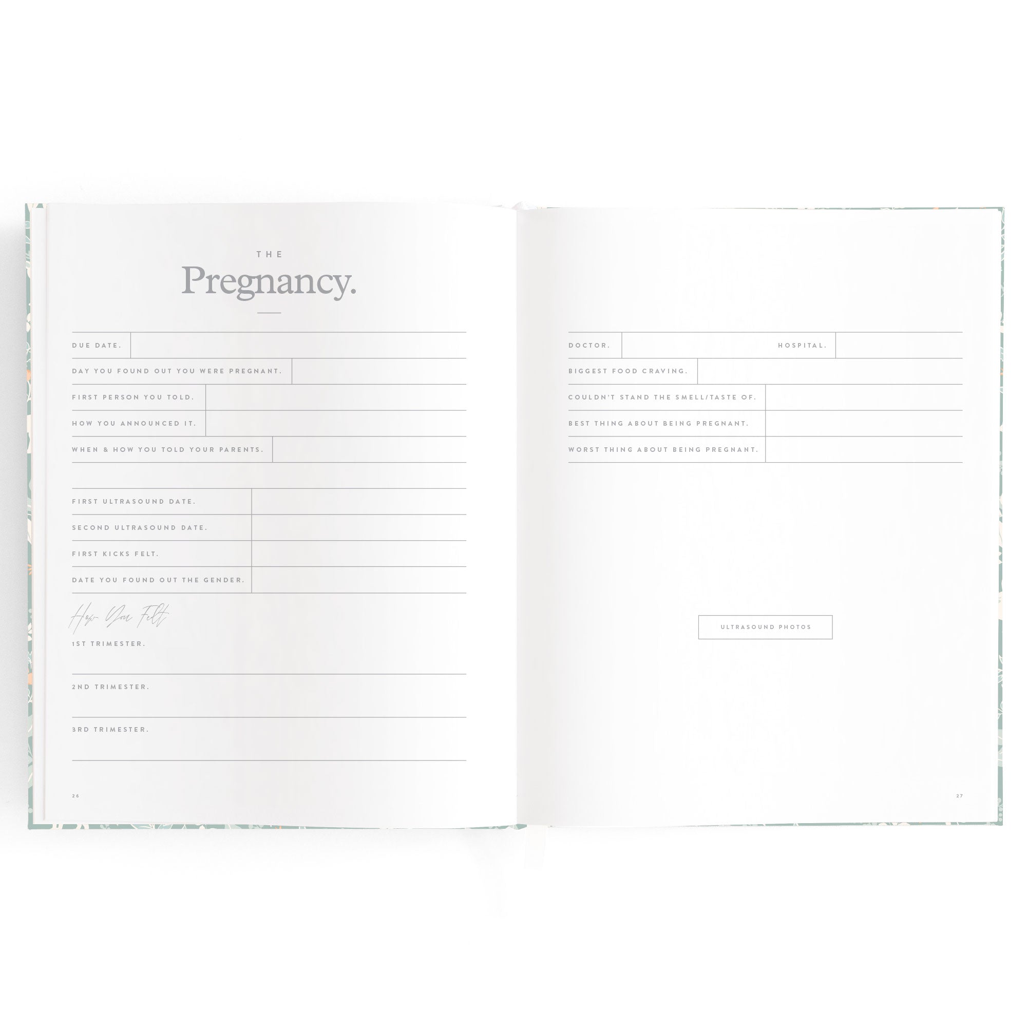 Fox & Fallow Baby Book - Forest Friends Sage