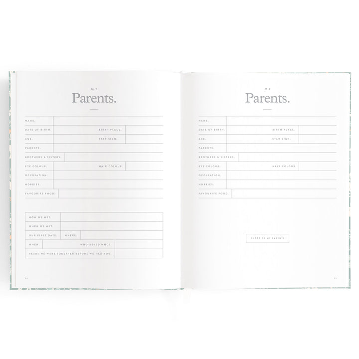 Fox & Fallow Baby Book - Forest Friends Sage