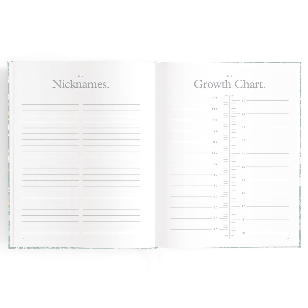Fox & Fallow Baby Book - Forest Friends Sage