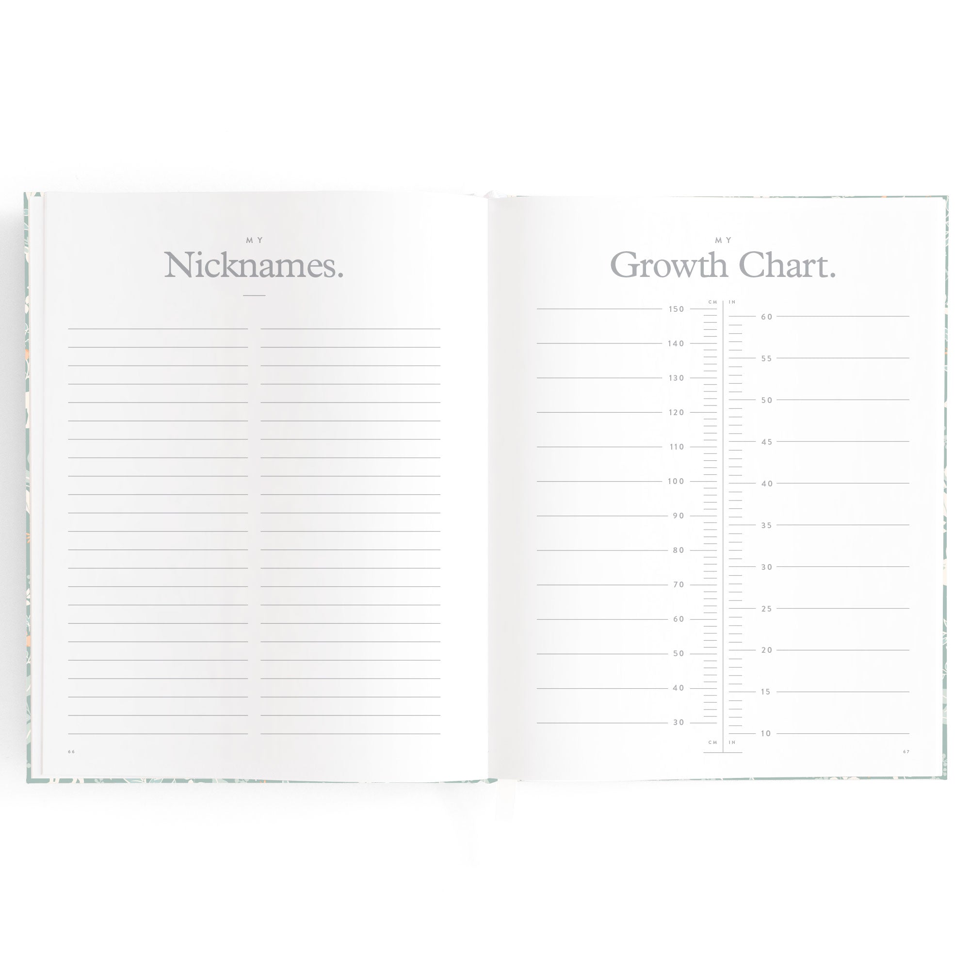 Fox & Fallow Baby Book - Forest Friends Sage