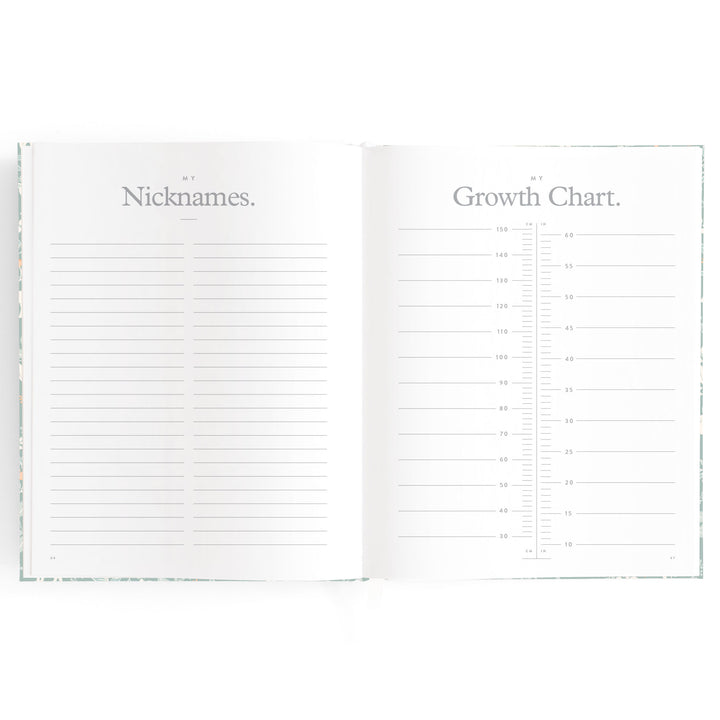 Fox & Fallow Baby Book - Forest Friends Sage