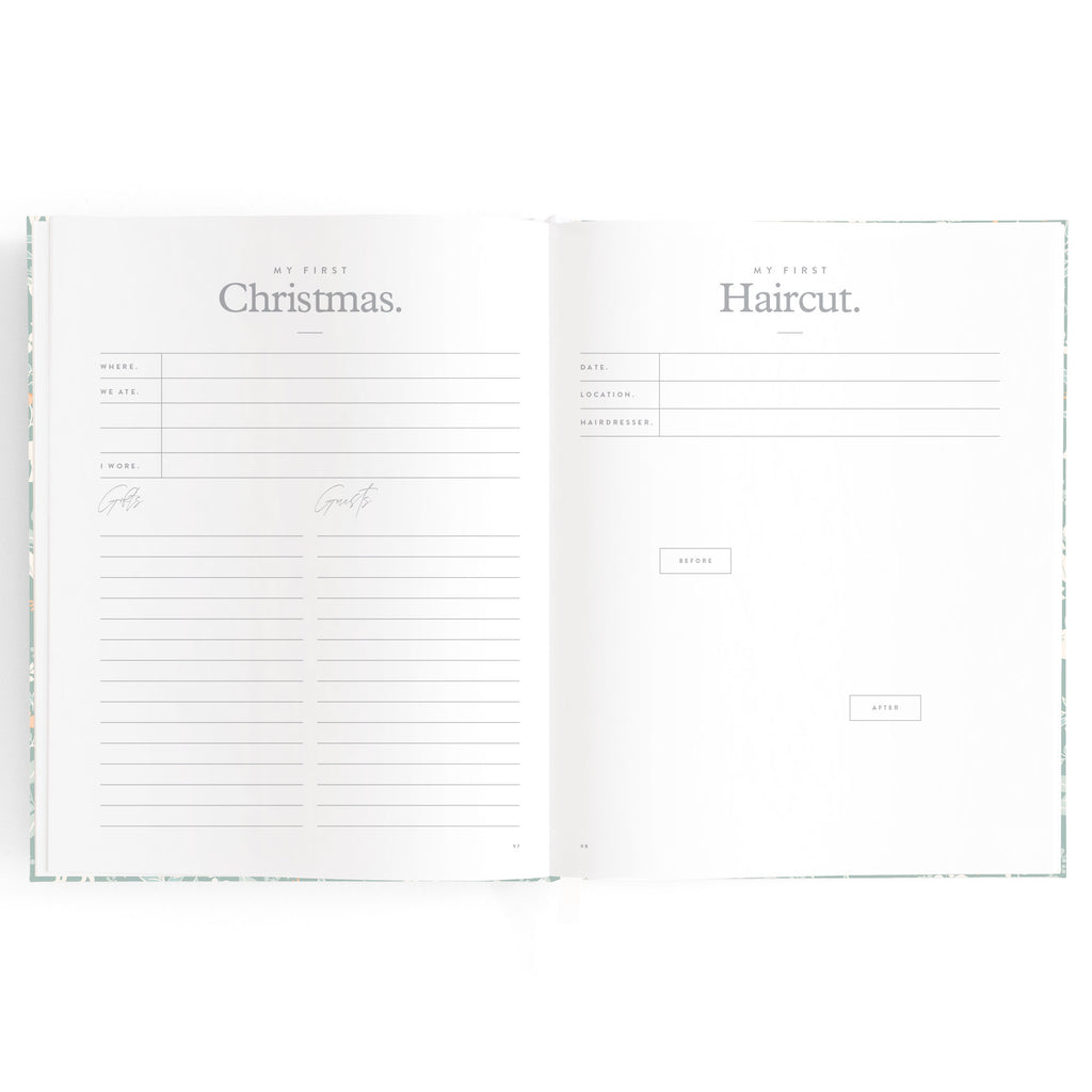 Fox & Fallow Baby Book - Forest Friends Sage