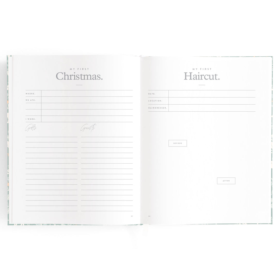Fox & Fallow Baby Book - Forest Friends Sage