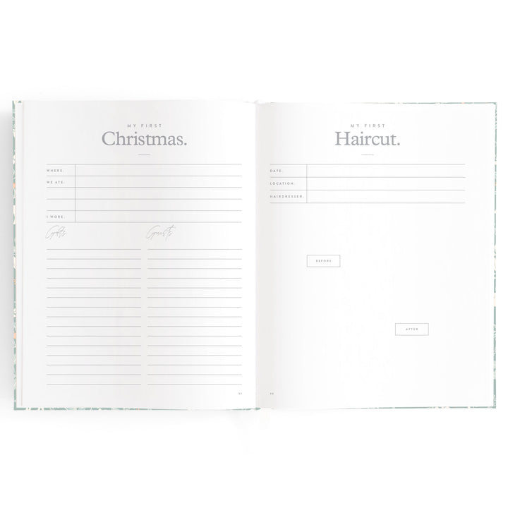 Fox & Fallow Baby Book - Forest Friends Sage