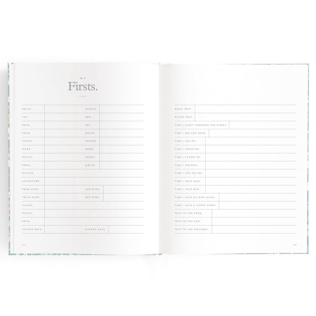 Fox & Fallow Baby Book - Forest Friends Sage