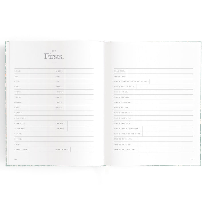 Fox & Fallow Baby Book - Forest Friends Sage