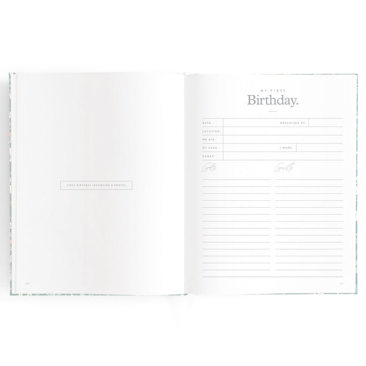 Fox & Fallow Baby Book - Forest Friends Sage