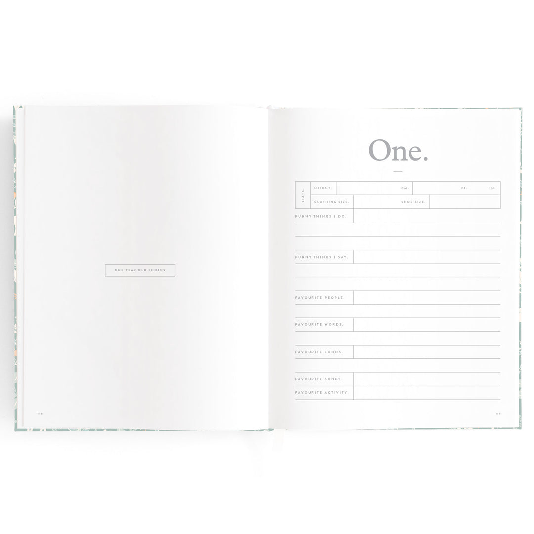 Fox & Fallow Baby Book - Forest Friends Sage