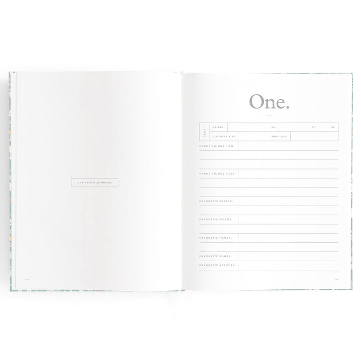 Fox & Fallow Baby Book - Forest Friends Sage