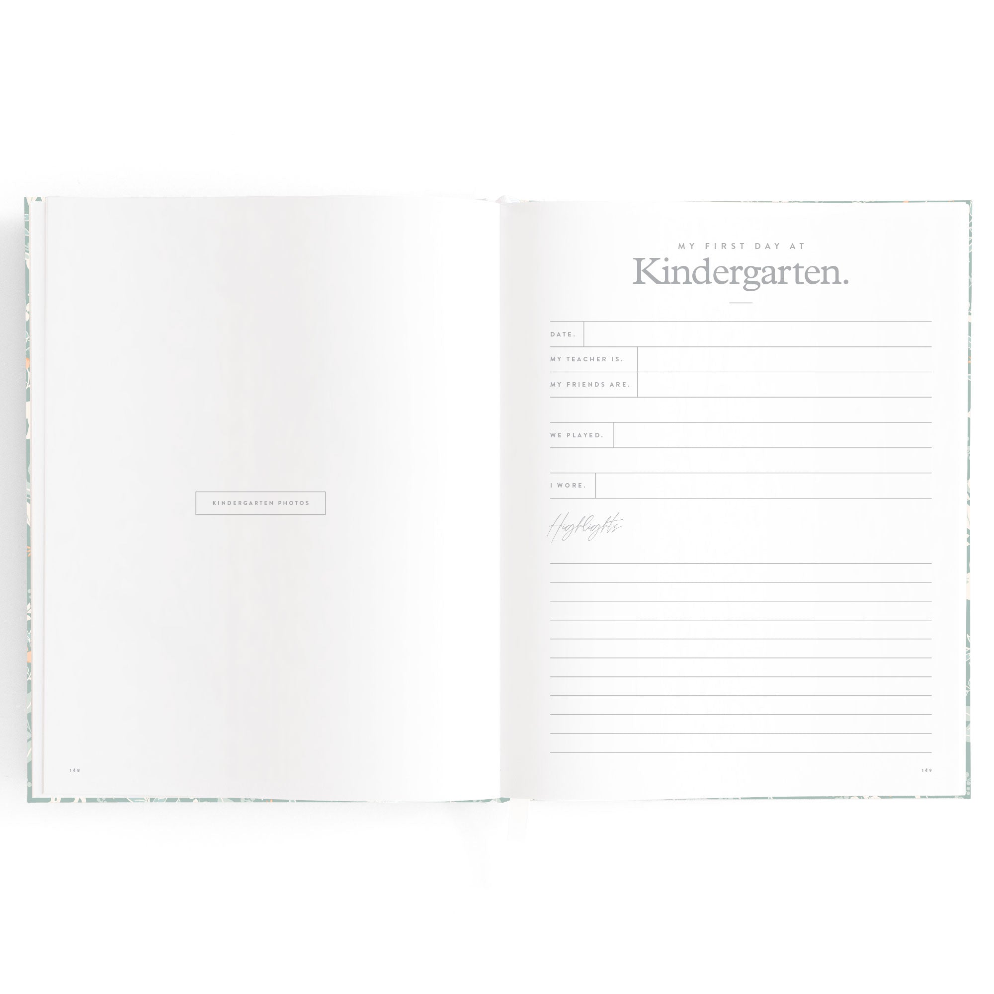 Fox & Fallow Baby Book - Forest Friends Sage