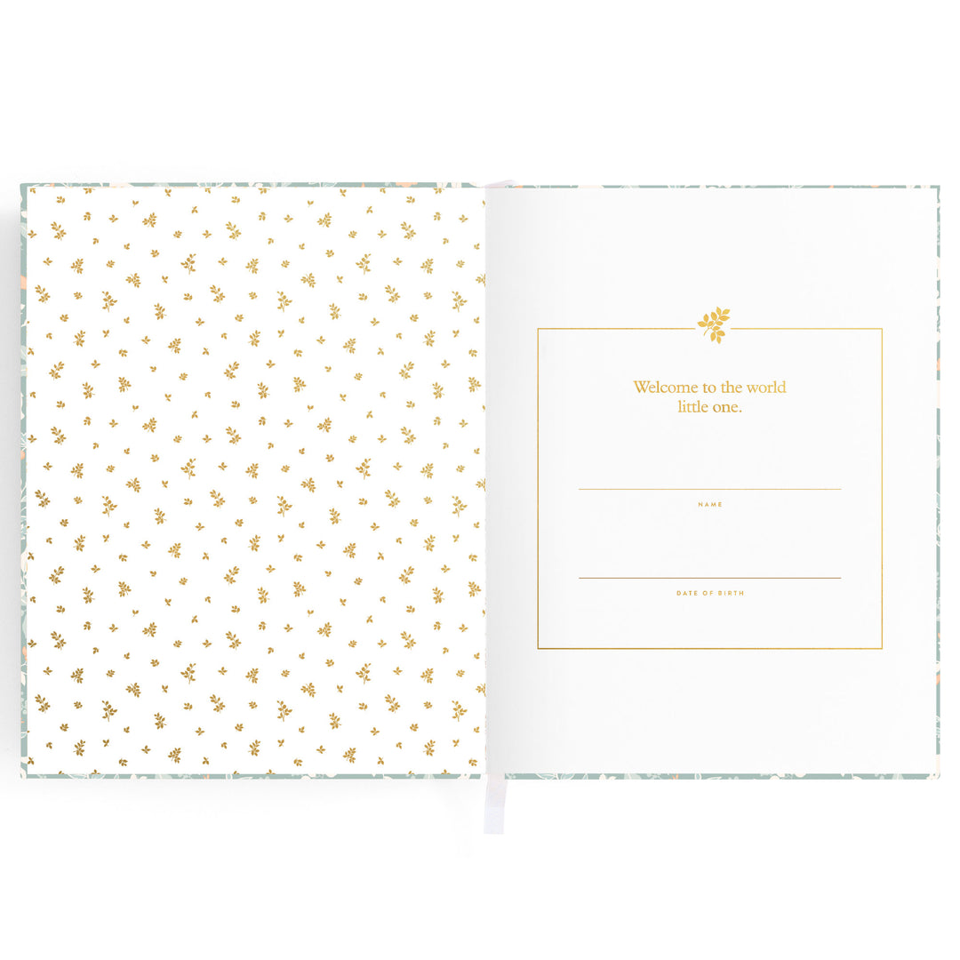Fox & Fallow Baby Book - Forest Friends Sage