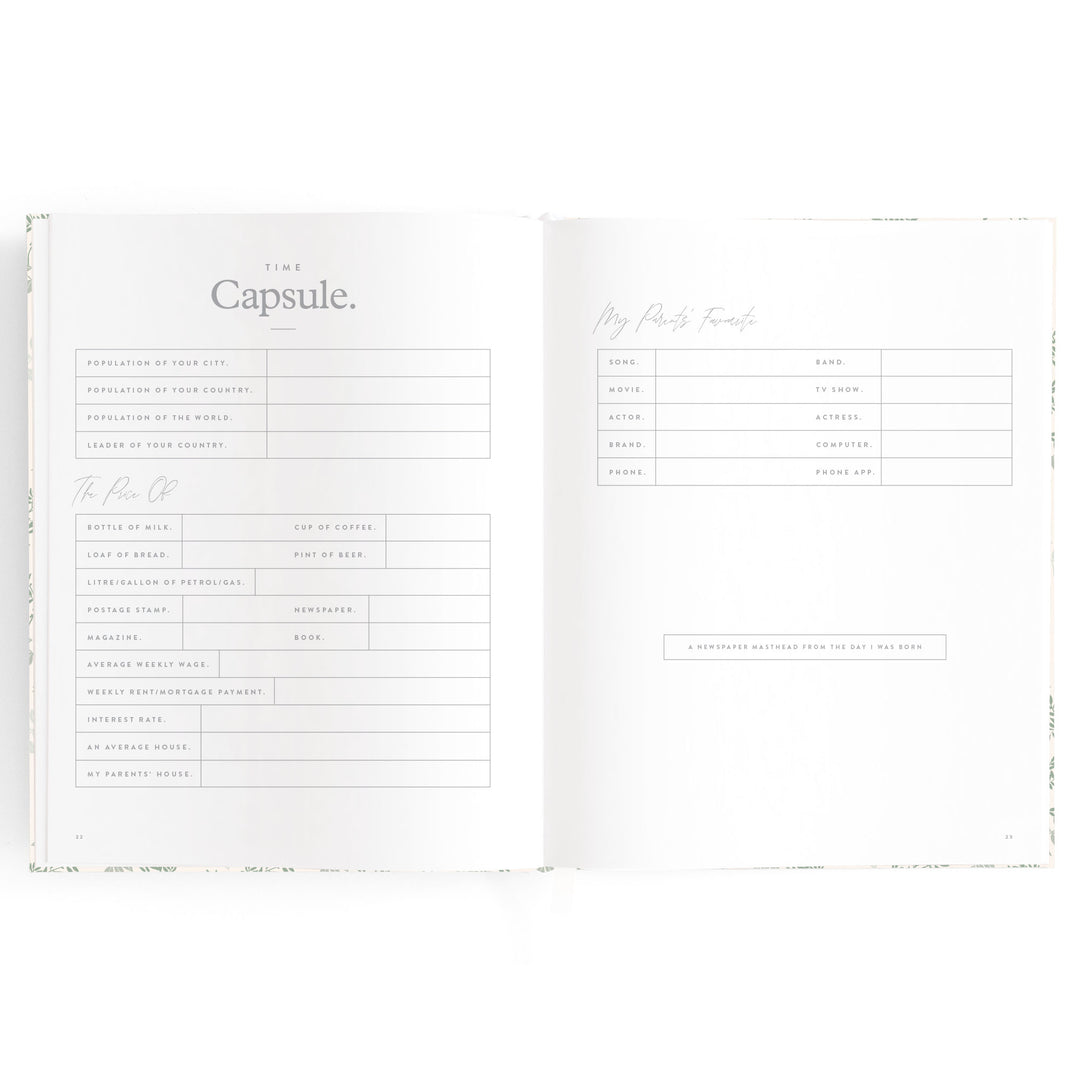 Fox & Fallow Baby Book - Cypress