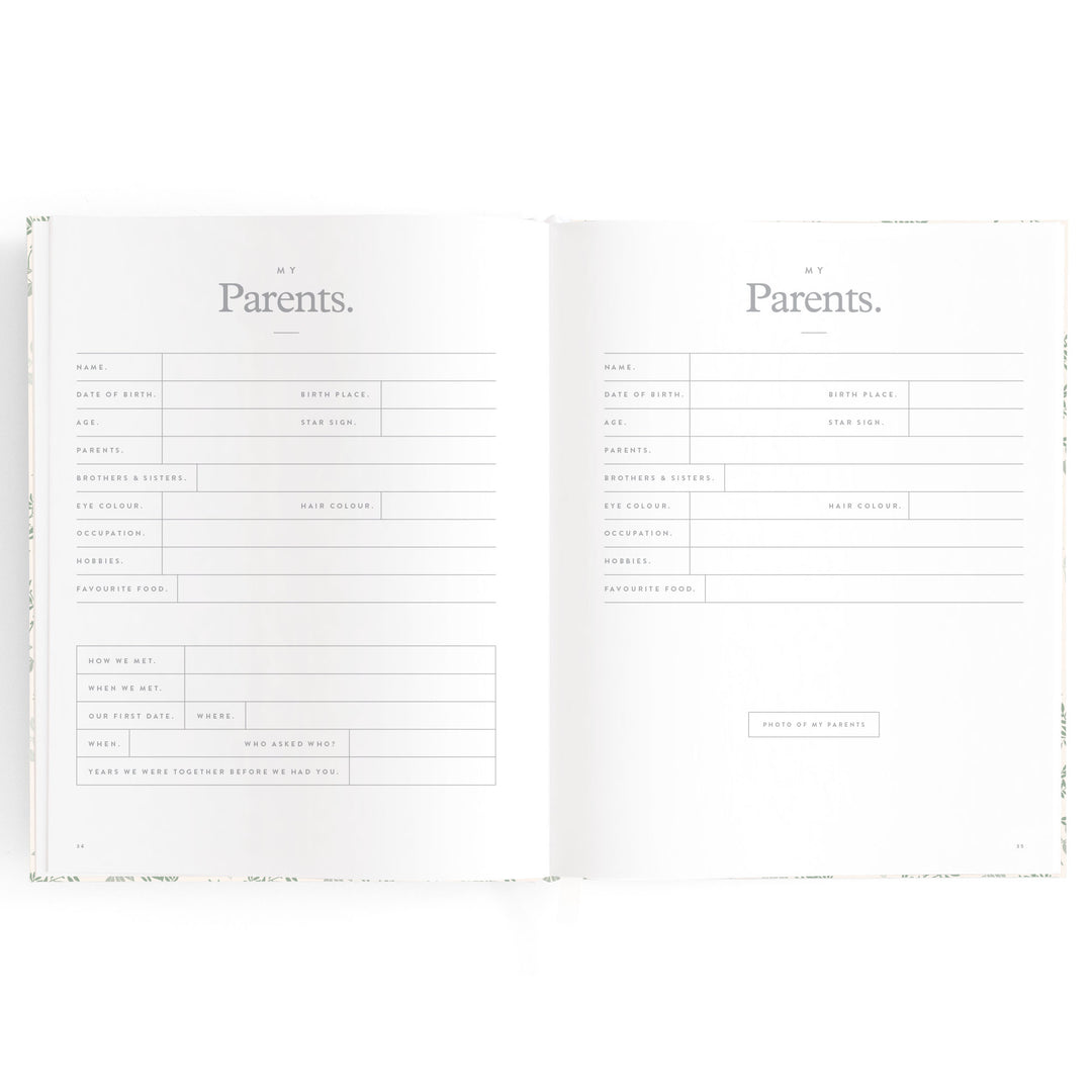 Fox & Fallow Baby Book - Cypress