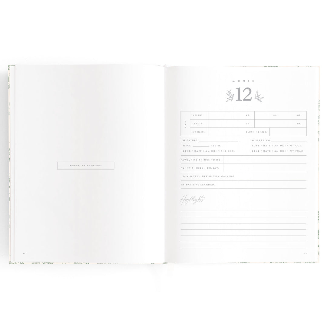 Fox & Fallow Baby Book - Cypress