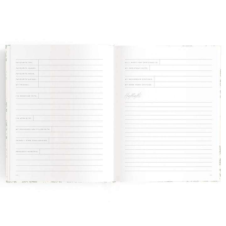 Fox & Fallow Baby Book - Cypress