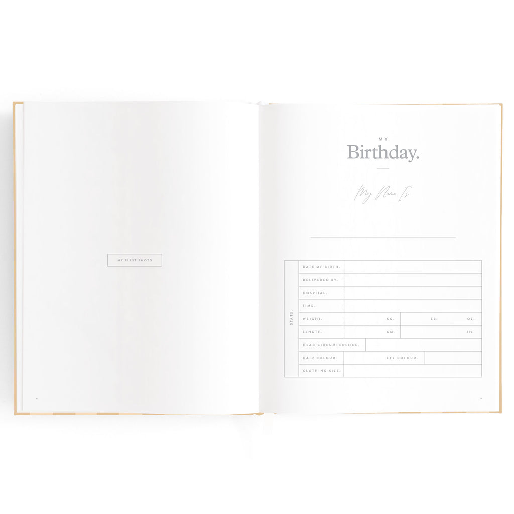 Fox & Fallow Baby Book - Coffee Stripe