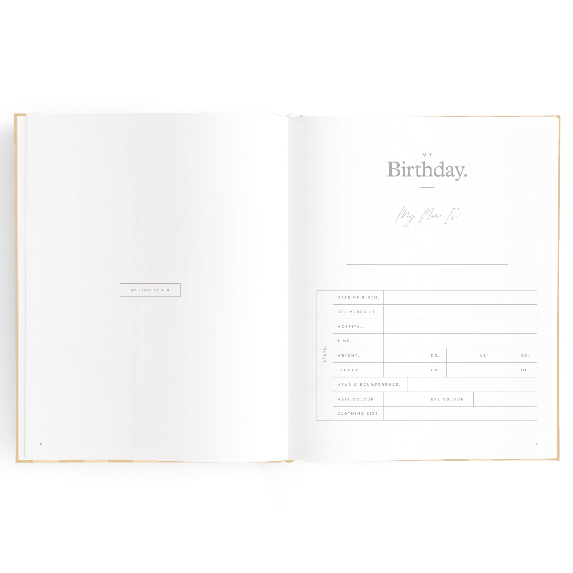 Fox & Fallow Baby Book - Coffee Stripe