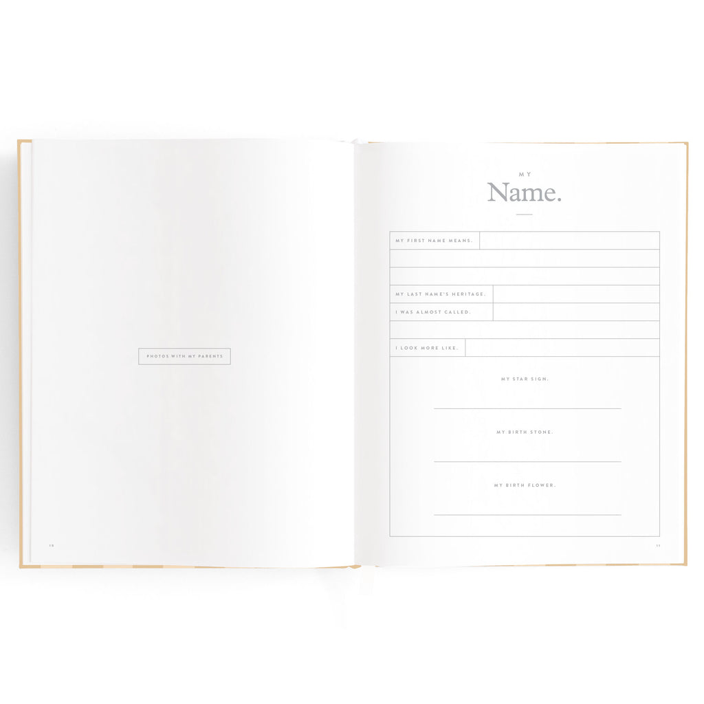 Fox & Fallow Baby Book - Coffee Stripe