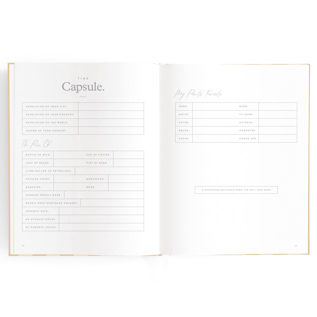 Fox & Fallow Baby Book - Coffee Stripe