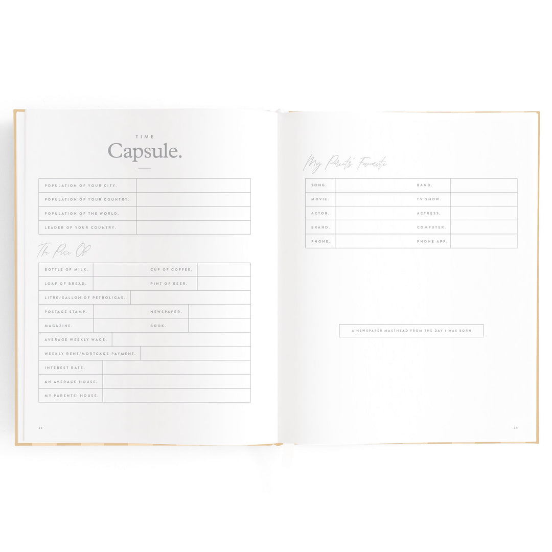 Fox & Fallow Baby Book - Coffee Stripe