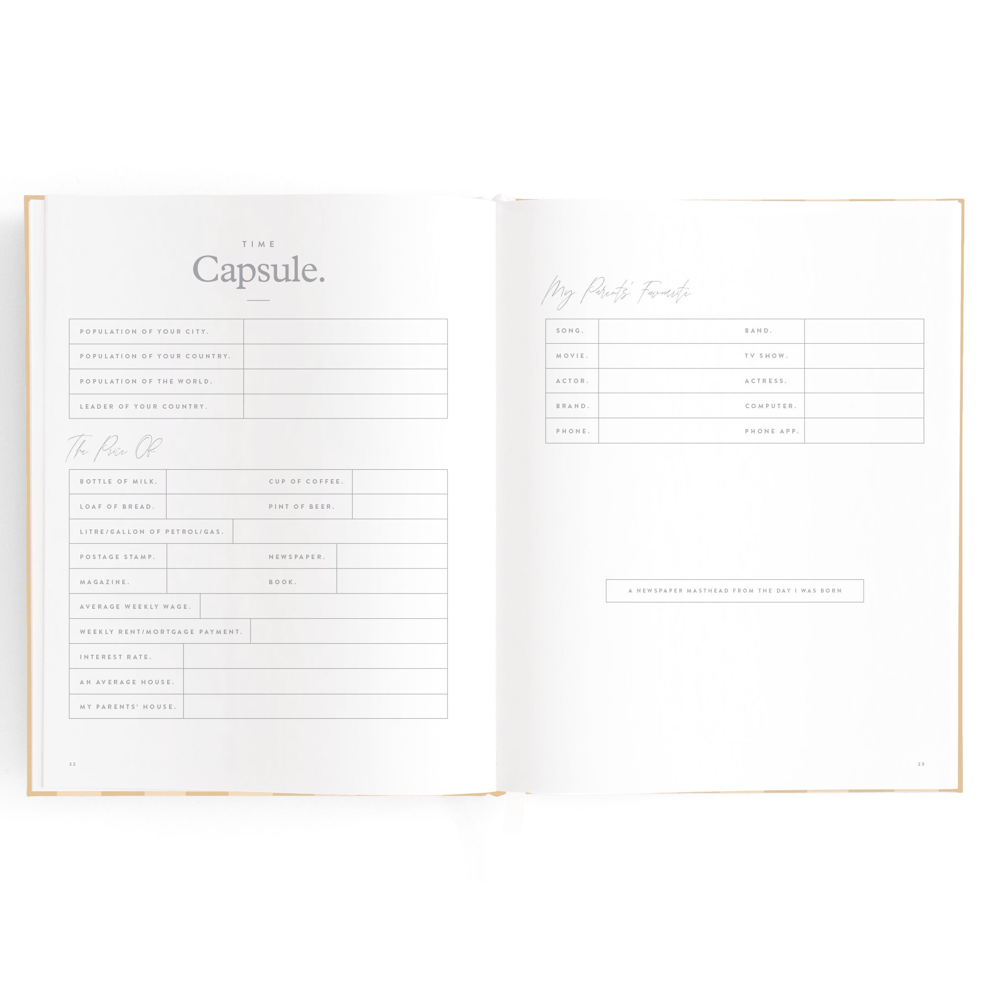 Fox & Fallow Baby Book - Coffee Stripe