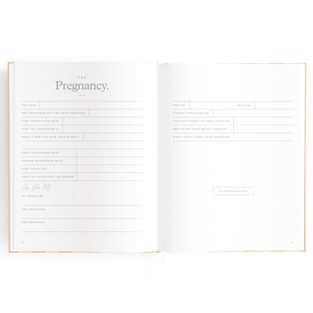 Fox & Fallow Baby Book - Coffee Stripe