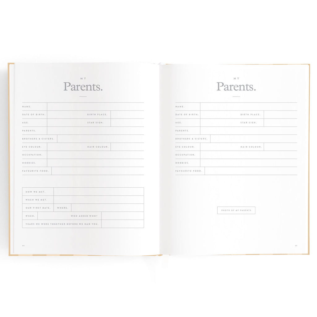 Fox & Fallow Baby Book - Coffee Stripe