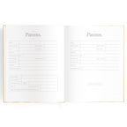 Baby Book - Coffee Stripe