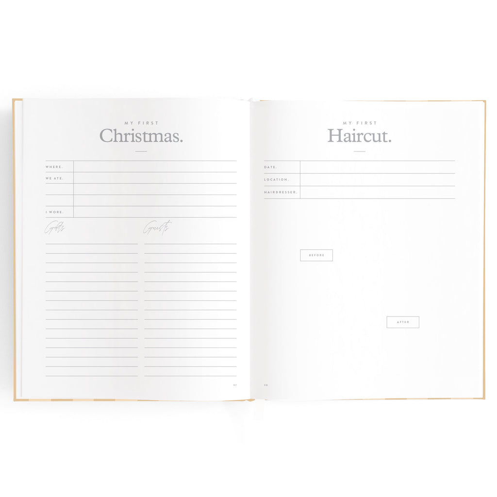 Fox & Fallow Baby Book - Coffee Stripe