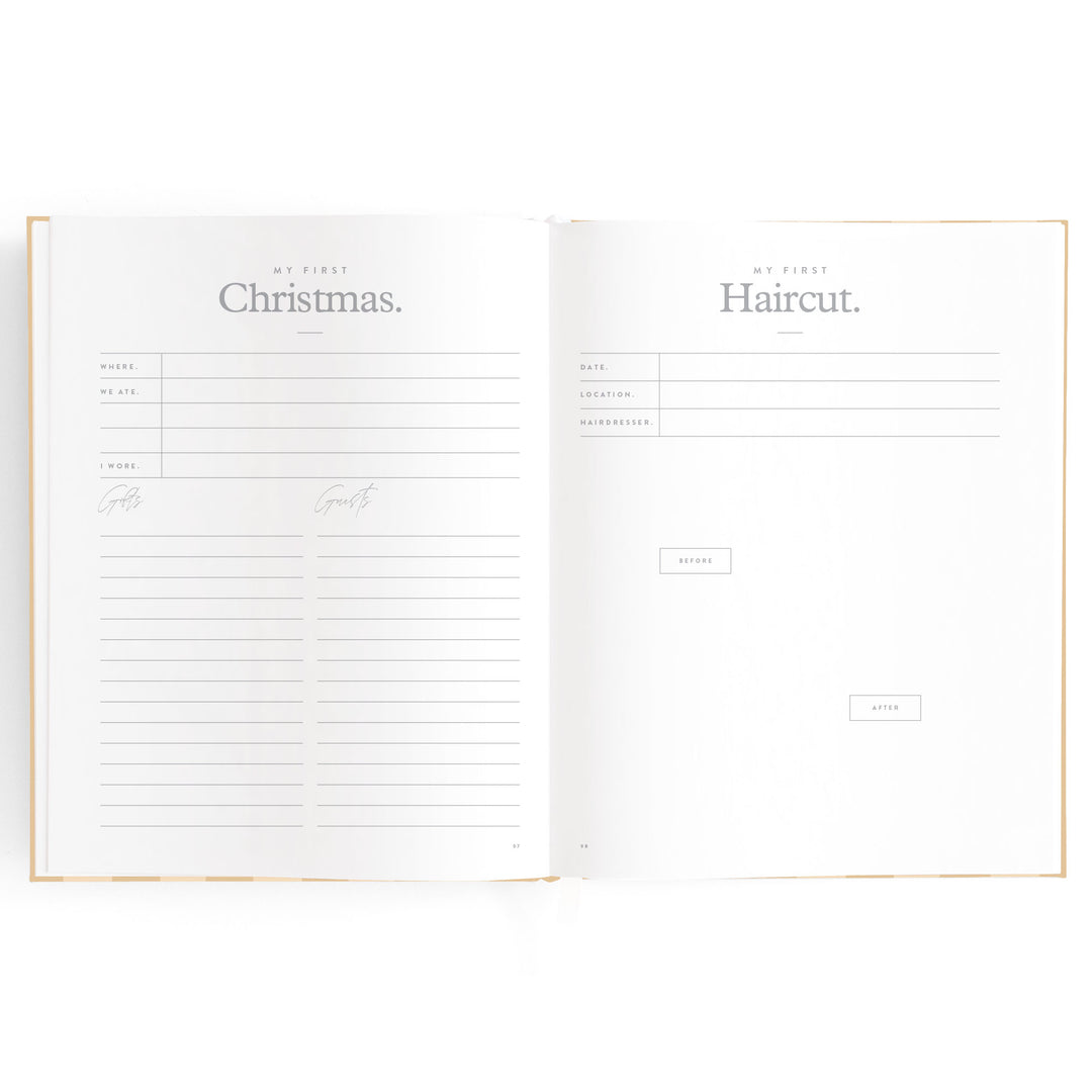 Fox & Fallow Baby Book - Coffee Stripe